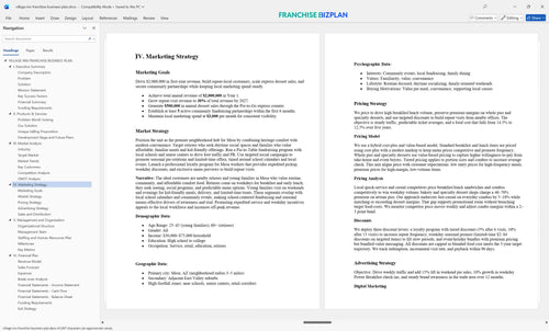 village inn franchise business plan 4