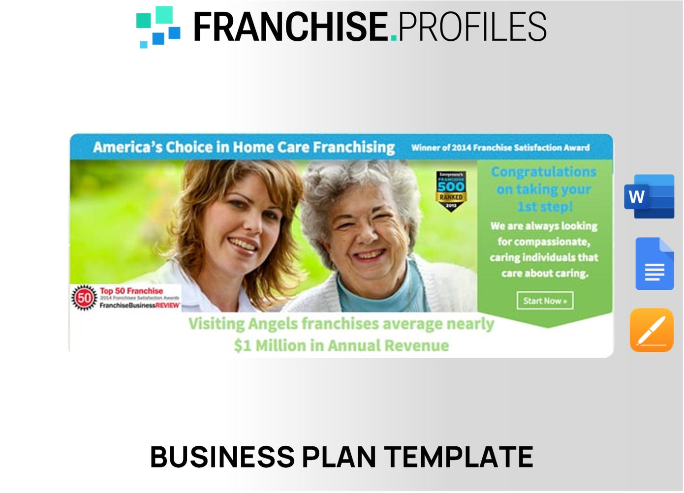 Visiting Angels Franchise Business Plan Template