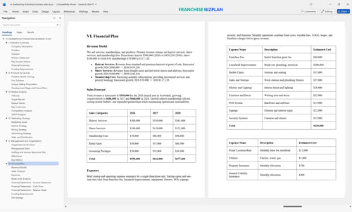 vs barbershop franchise business plan 6