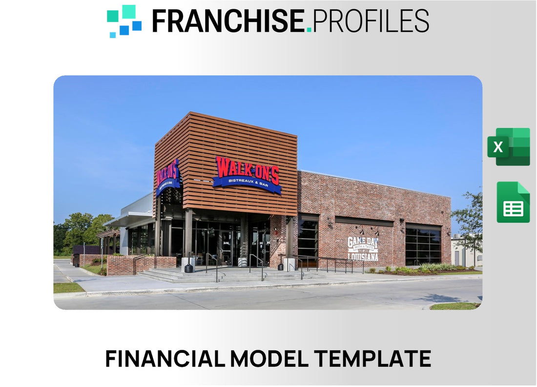 Walk-On's Bistreaux & Bar Franchise Financial Model Template