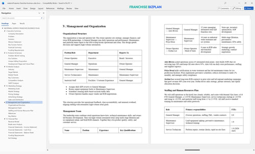 watermill express franchise business plan 5