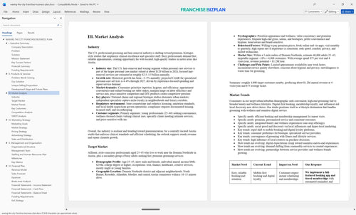 waxing the city franchise business plan 3