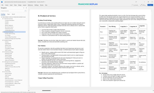 welcomemat services franchise business plan 2