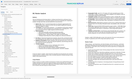 welcomemat services franchise business plan 3