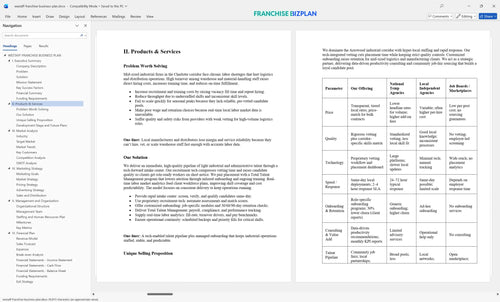 westaff franchise business plan 2