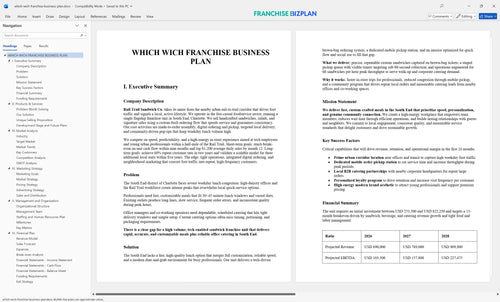 which wich franchise business plan 1