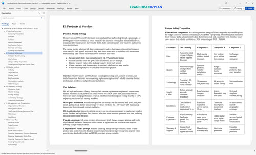 window world franchise business plan 2