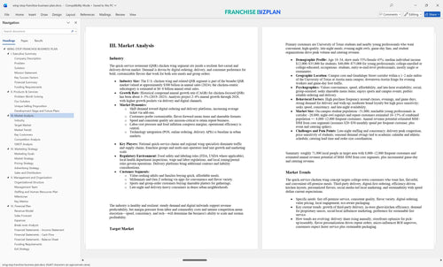wing stop franchise business plan 3