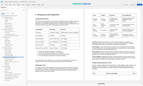 winzer franchise business plan 5