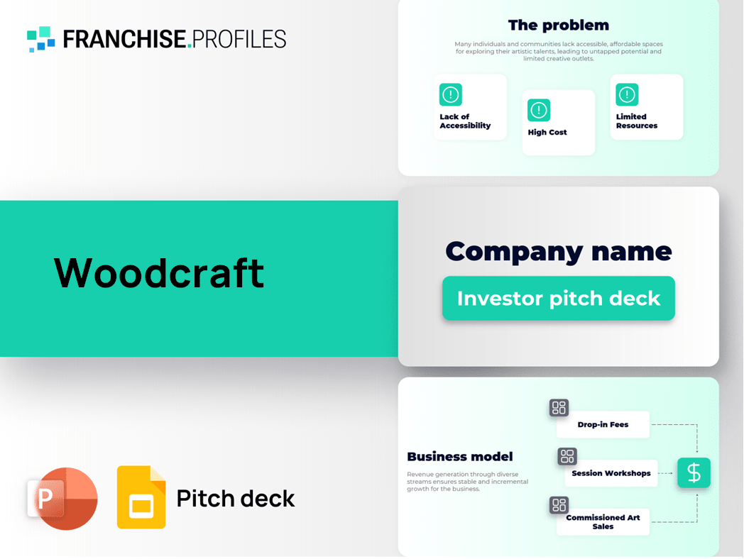 Woodcraft Franchise Pitch Deck Template