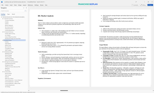 woodhouse day spa franchise business plan 3