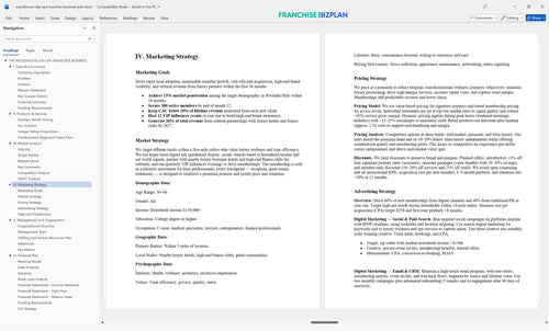 woodhouse day spa franchise business plan 4