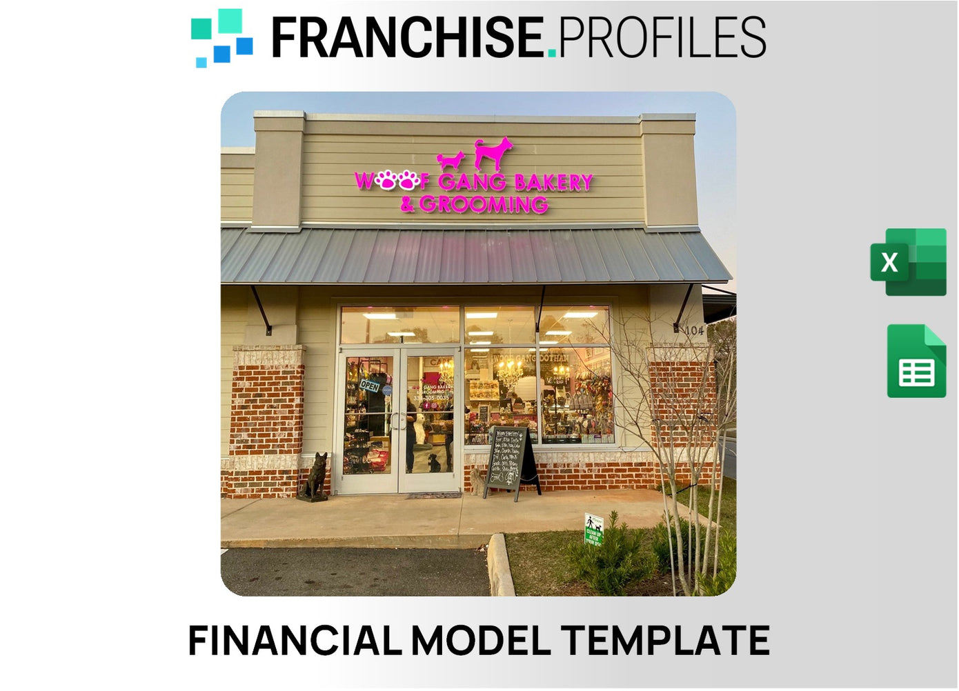 Woof Gang Bakery & Grooming Franchise Financial Model Template