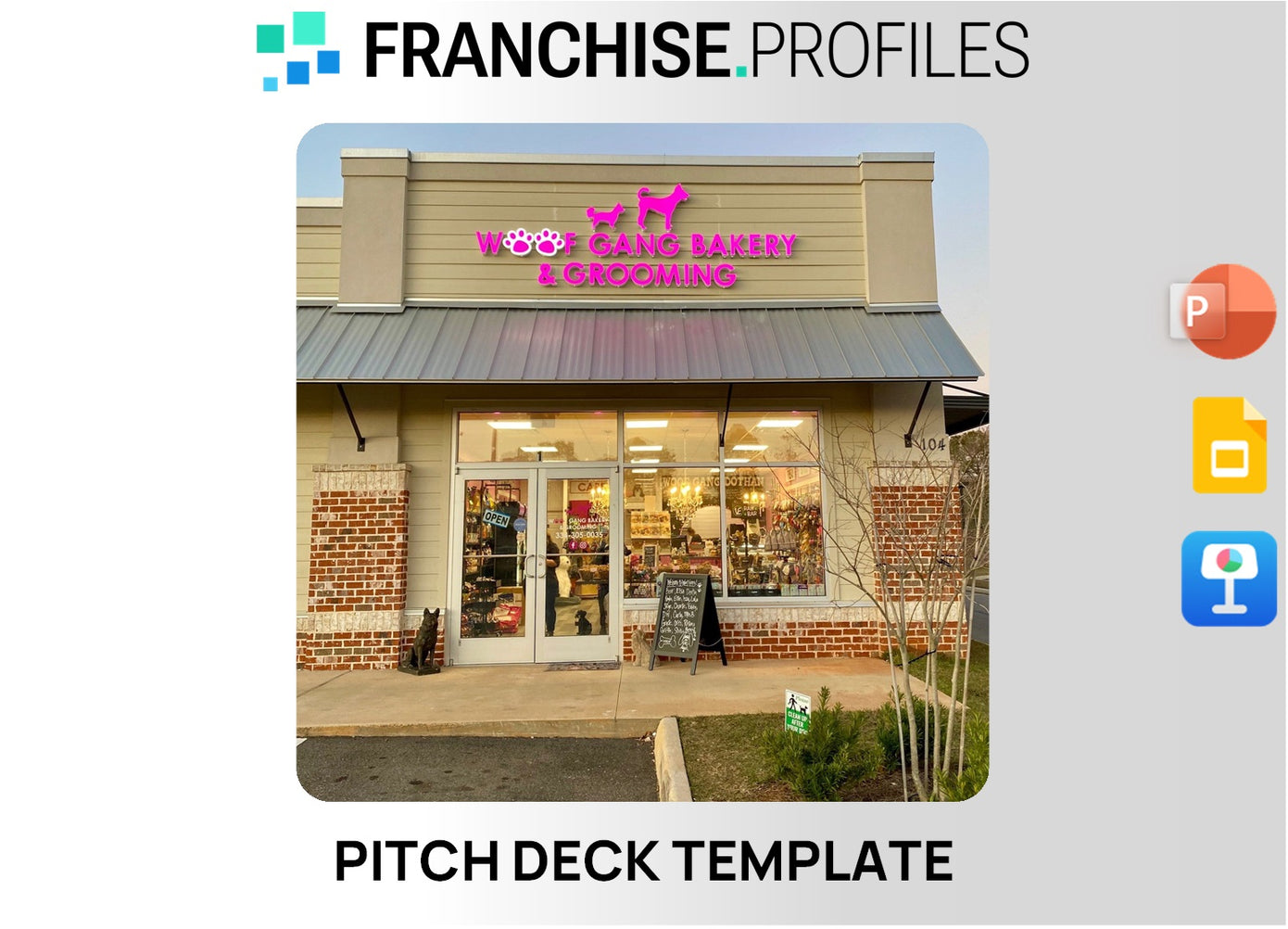 Woof Gang Bakery & Grooming Franchise Pitch Deck Template