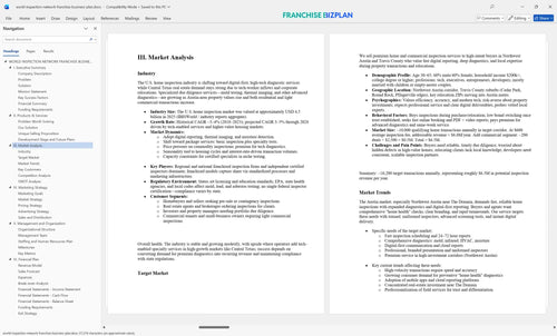 world inspection network franchise business plan 3