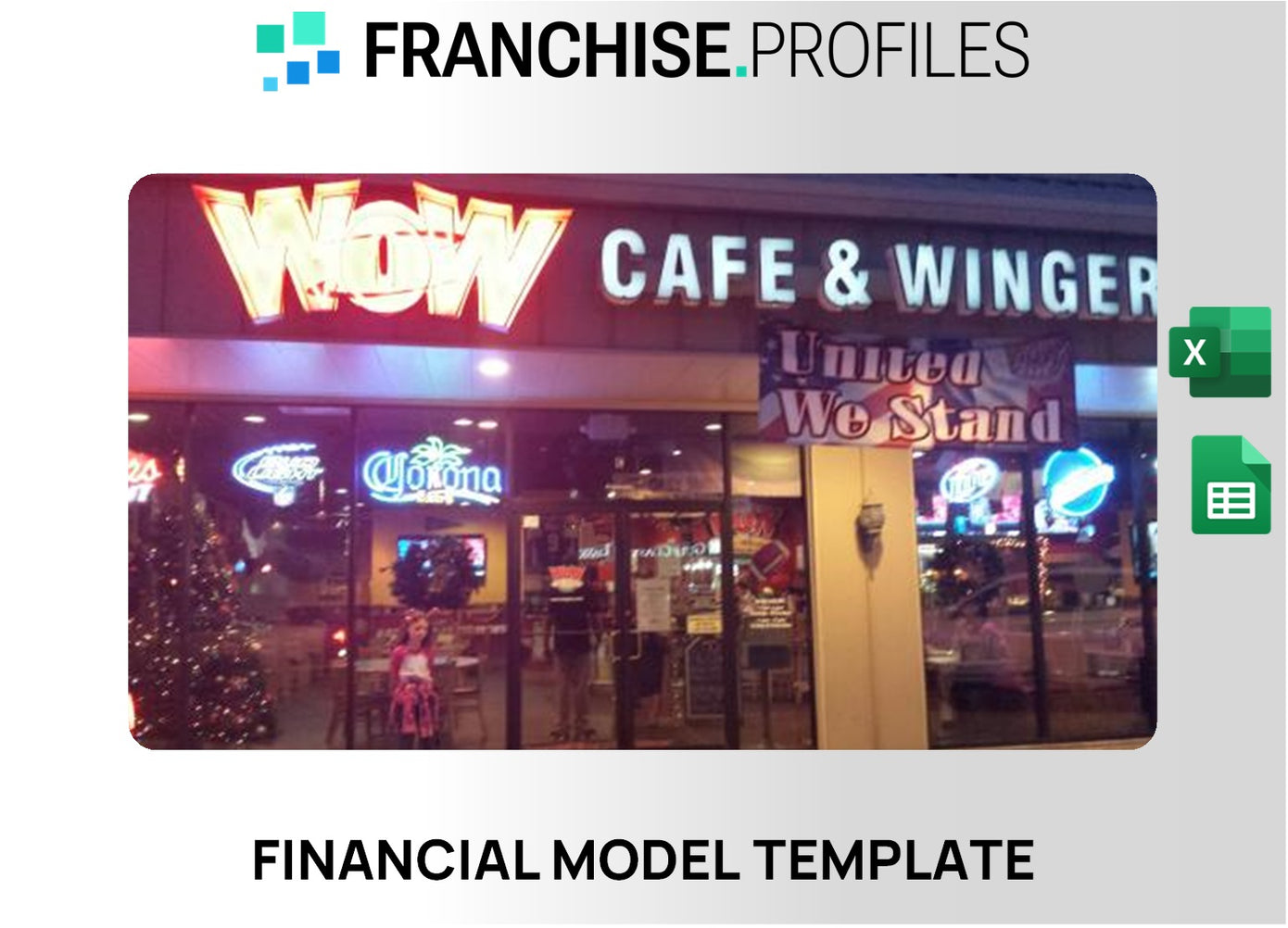 WOW Cafe & Wingery Franchise Financial Model Template