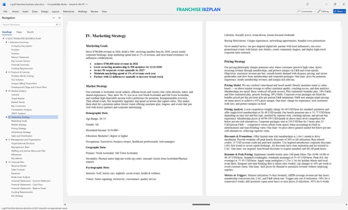 x golf franchise business plan 4
