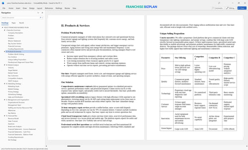 yesco franchise business plan 2
