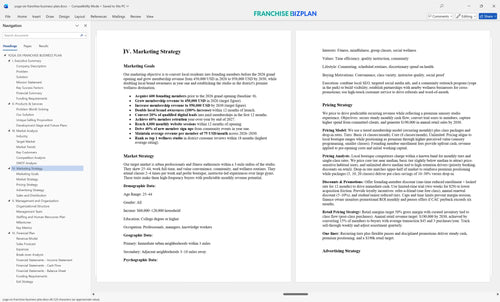 yoga six franchise business plan 4