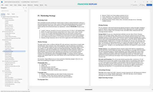 ziebart franchise business plan 4