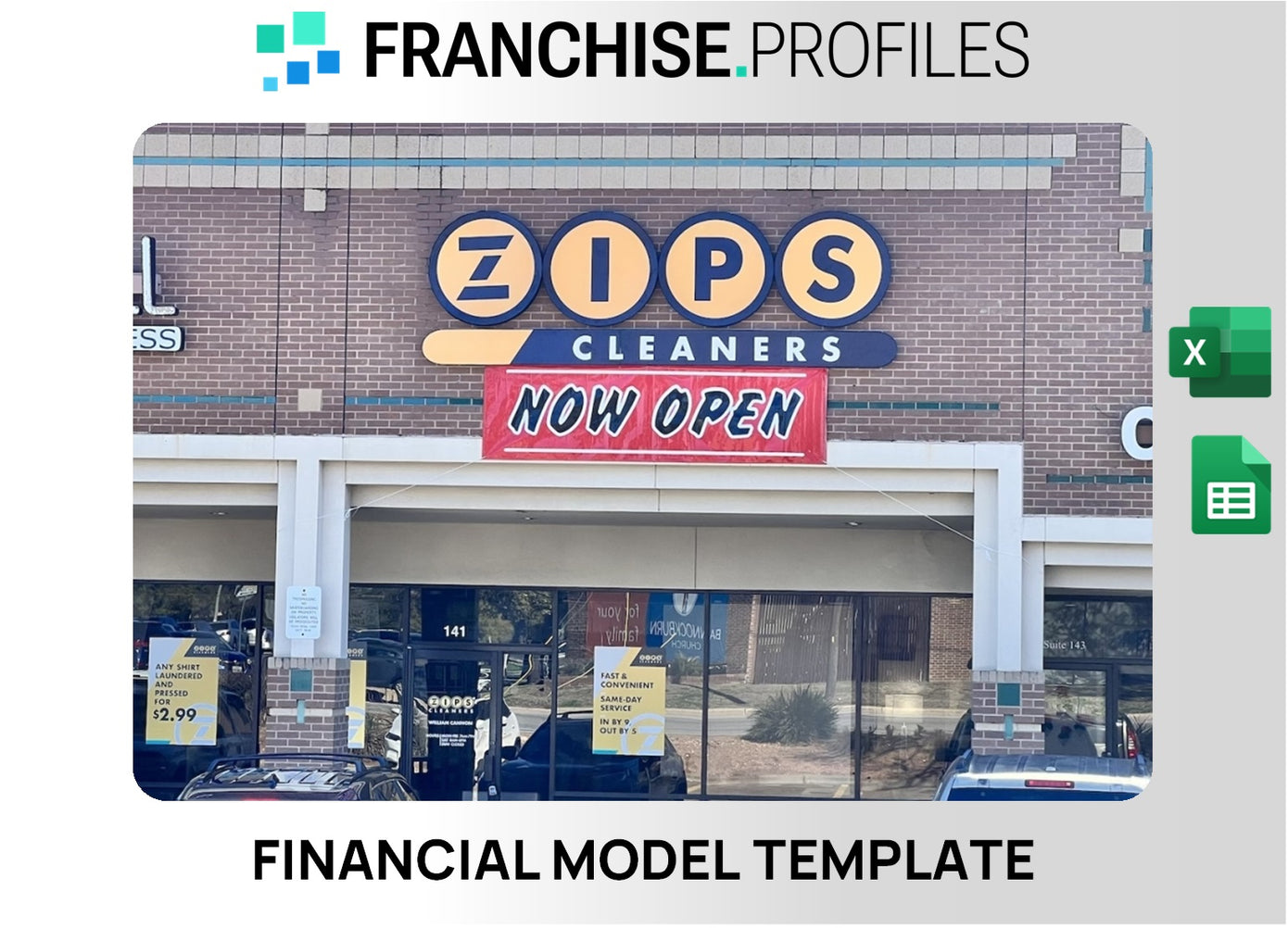 ZIPS Dry Cleaners Franchise Financial Model Template