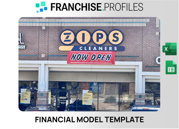 ZIPS Dry Cleaners Franchise Financial Model Template