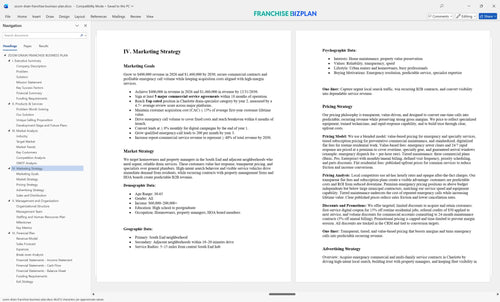 zoom drain franchise business plan 4