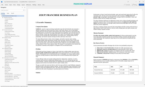 zoup franchise business plan 1